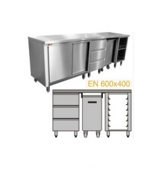 Meuble inox spécial boulangerie pâtisserie