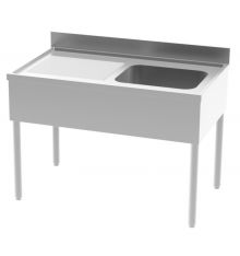 Plonge inox 1  bac largeur 700mm