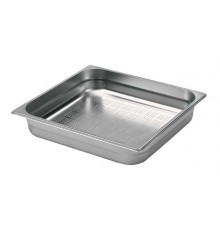 Bac gastro GN2/1 perforé INOX prof. 65 à 200mm