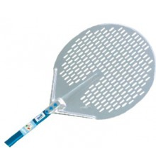 Pelle a pizza ronde perforée - aluminium anodisé