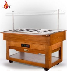 Buffet self service bain marie