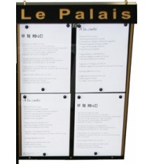 Porte menu mural Club